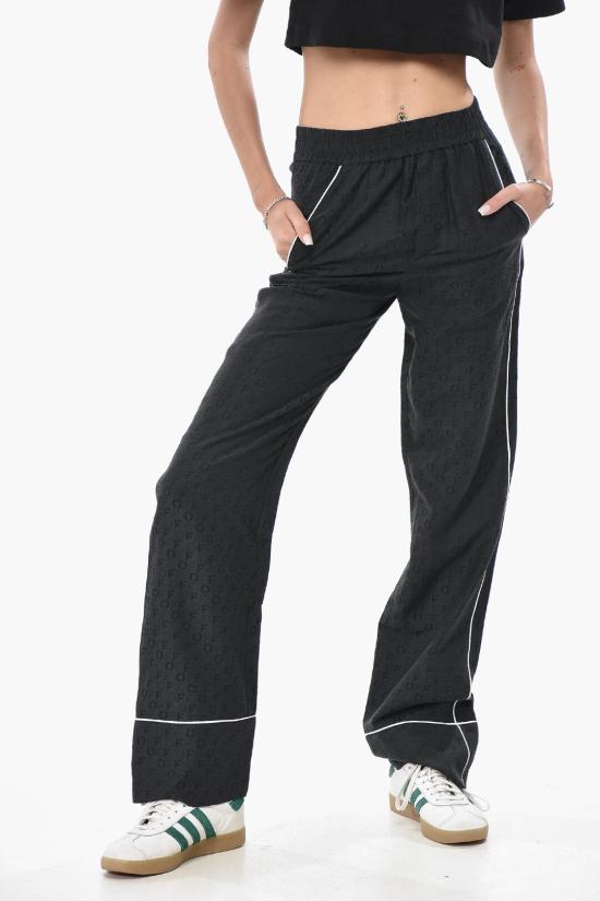  오프화이트 스트레이트 팬츠 OWCA186F23 FAB002 1010 Black