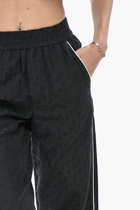  오프화이트 스트레이트 팬츠 OWCA186F23 FAB002 1010 Black - OFF WHITE