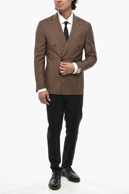  꼬르넬리아니 수트 자켓 91XY89 3117232 030 Brown - CORNELIANI