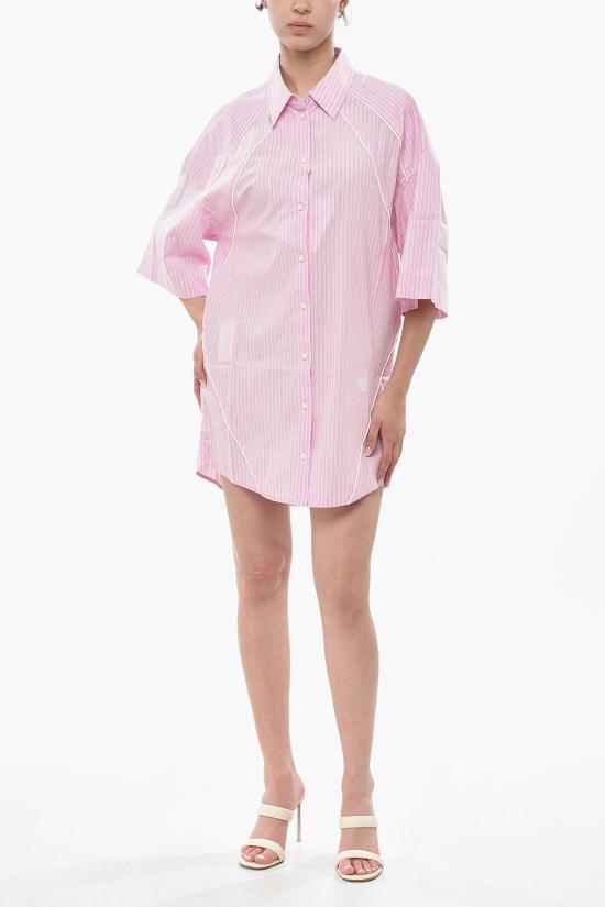  알렉산더 왕 숏 원피스 4WC3246272 685A Bianco Rosa