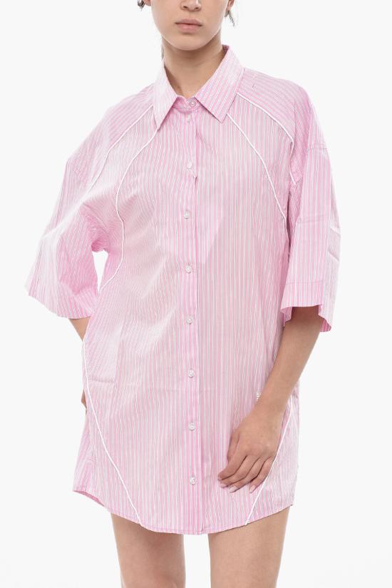  알렉산더 왕 숏 원피스 4WC3246272 685A Bianco Rosa - ALEXANDER WANG