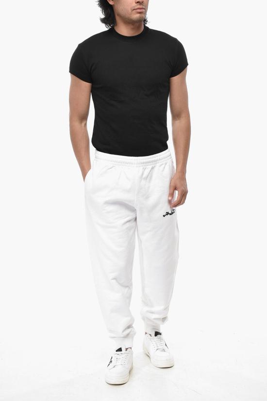  오프화이트 트레이닝/조거 팬츠 OMCH033F22FLE0010110 White - OFF WHITE