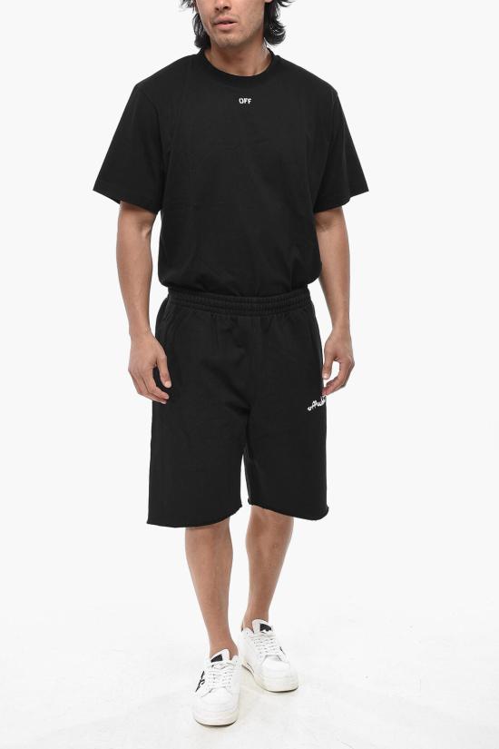  오프화이트 숏팬츠 OMCI006F22FLE0031001 Black - OFF WHITE