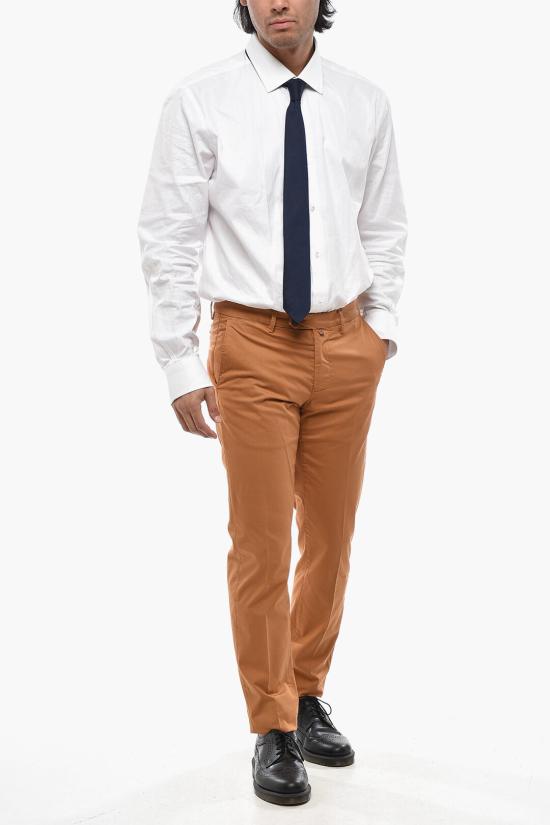 꼬르넬리아니 치노 팬츠 874EC7 1120133 033 Orange - CORNELIANI