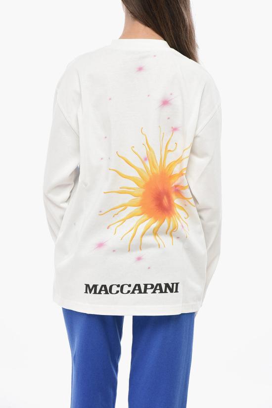  마카파니 긴팔 티셔츠 25EM2M0F0826340 S1K1 White - MACCAPANI