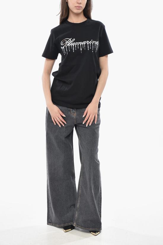  블루마린 반팔 티셔츠 4T063AN0990 Black - BLUMARINE