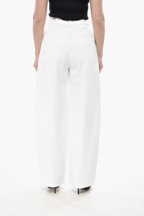  자크뮈스 스트레이트 팬츠 243PA118 1667 100 White - JACQUEMUS