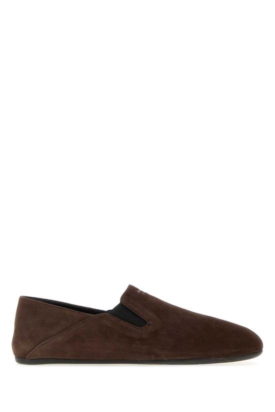26FW 프라다 스웨이드 트라이앵글 로고 페니 로퍼 2S3005FG000103 F0003 Brown