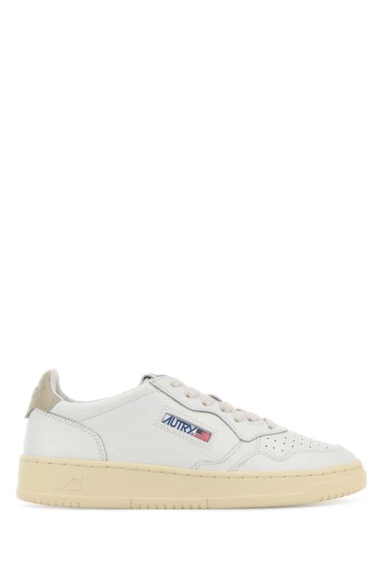 26FW 오트리 메달리스트 로우 레더 스니커즈 AULW LL27 White