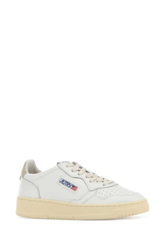 26FW 오트리 메달리스트 로우 레더 스니커즈 AULW LL27 White - AUTRY