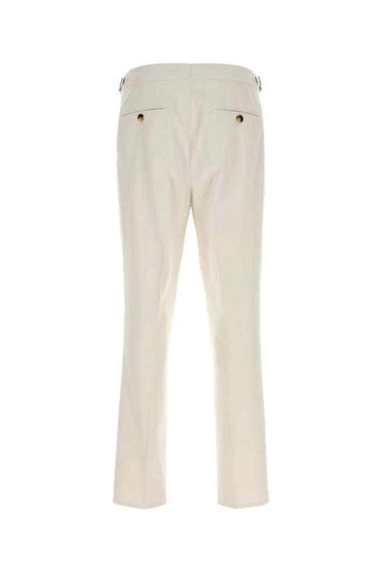 26FW 브루넬로 쿠치넬리 스트레이트 팬츠 M289LM5030 C6332 White - BRUNELLO CUCINELLI