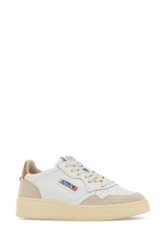26FW 오트리 메달리스트 로우 레더 스니커즈 AULW LS16 White - AUTRY