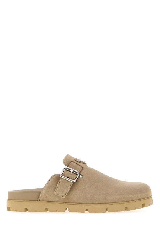 26FW 프라다 스웨이드 사보 뮬 슬리퍼 2S3003FG000054 F0F24 Beige o Tan