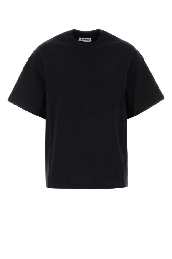 26FW 질샌더 반팔 티셔츠 J02GC0173J20348 001 Black