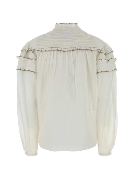 26FW 이자벨마랑에뚜왈 도안 블라우스 도안 블라우스 HT0914FBB3J04E 20WH WHITE - ISABEL MARANT ETOILE