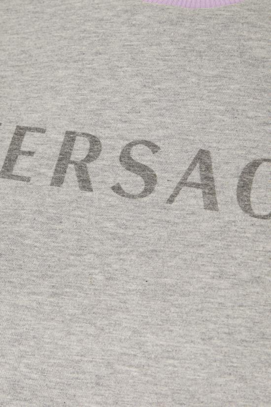 26FW 베르사체 반팔 티셔츠 10260021A18732 2EZ00 LIGHT GREY MELANGE MAUVE - VERSACE