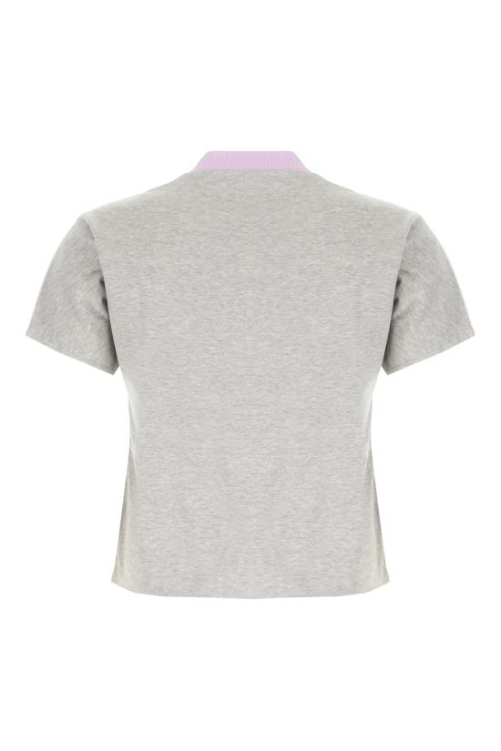 26FW 베르사체 반팔 티셔츠 10260021A18732 2EZ00 LIGHT GREY MELANGE MAUVE - VERSACE