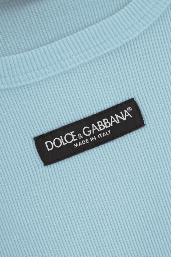 26FW 돌체앤가바나 민소매 티셔츠 F8W62TFU7AV B0276 AZZURRO 7 - DOLCE & GABBANA