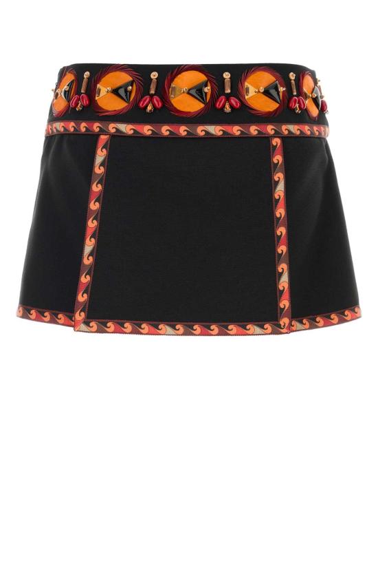 26SS 에밀리오푸치 숏 스커트 6HRV666H608 999 Black - EMILIO PUCCI