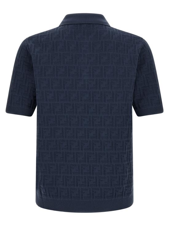 26FW 펜디 폴로 티셔츠 FZC162AUW0F0QA2 Blue - FENDI