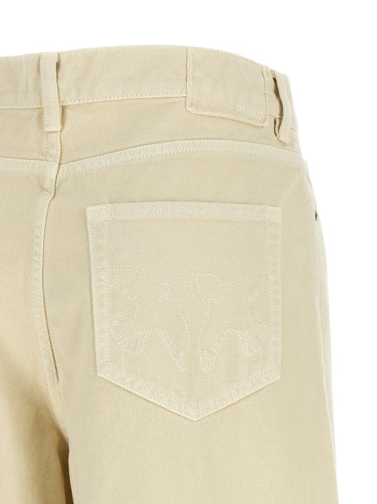26FW 핑코 데님 팬츠 103857A3KUC21 Beige - PINKO
