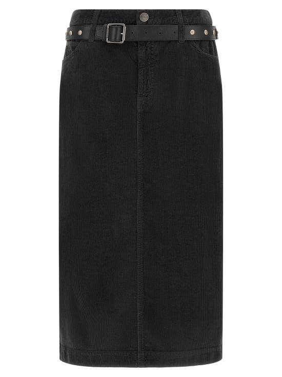 26FW 핑코 미디 스커트 107414A3HFZ98 Black
