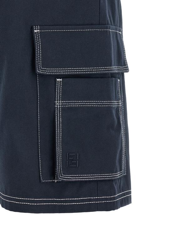 26FW 펜디 데님 숏팬츠 FB1126B15AF0QB0 Blue - FENDI