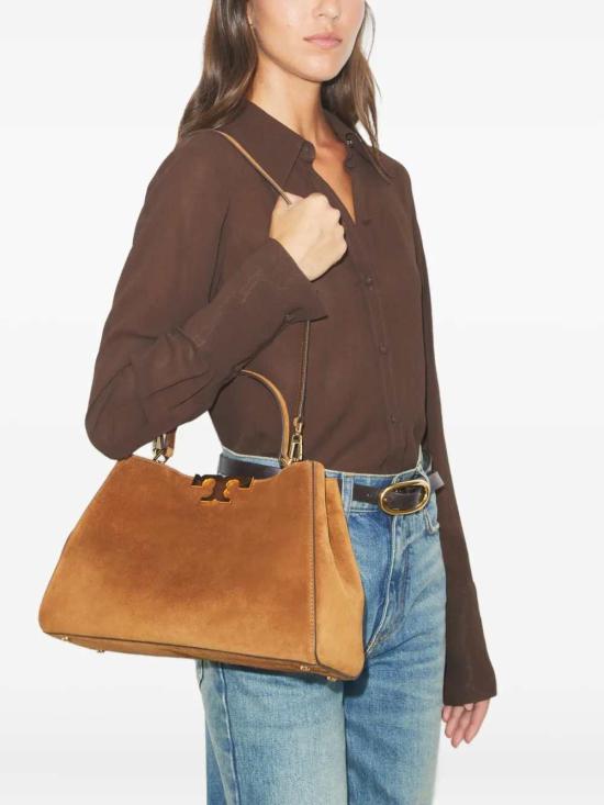 26SS 토리버치 엘리너 스웨이드 토트백 174278202 CARAMEL - TORY BURCH