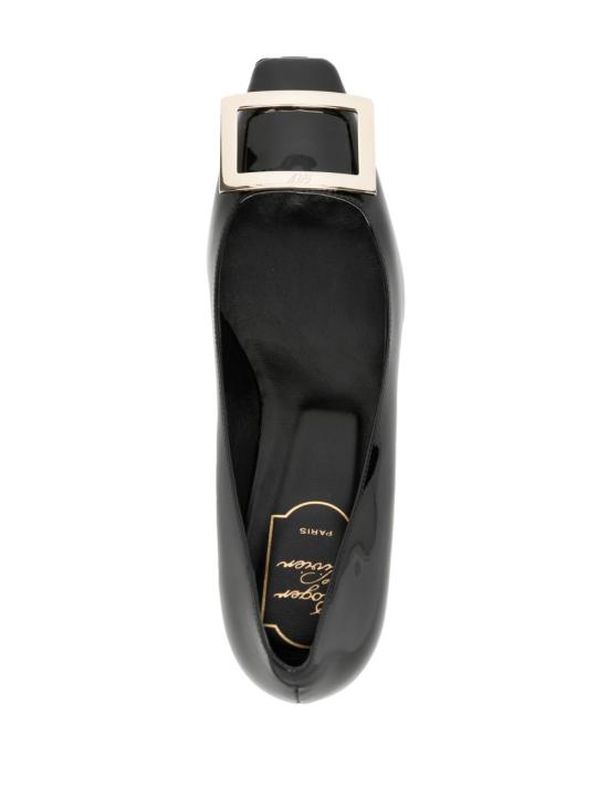 26FW 로저비비에 트럼펫 메탈 버클 펌프스 RVW44815280 D1PB999 BLACK - ROGER VIVIER