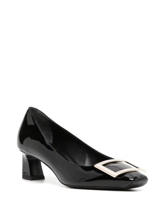 26FW 로저비비에 트럼펫 메탈 버클 펌프스 RVW44815280 D1PB999 BLACK - ROGER VIVIER