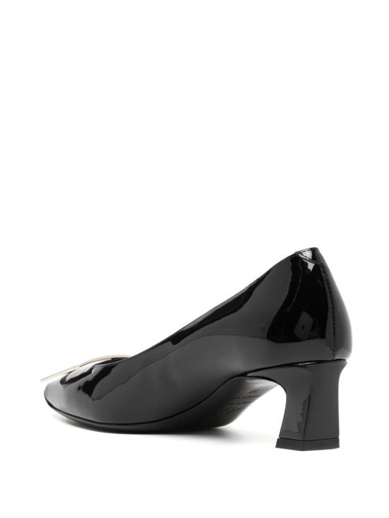 26FW 로저비비에 트럼펫 메탈 버클 펌프스 RVW44815280 D1PB999 BLACK - ROGER VIVIER
