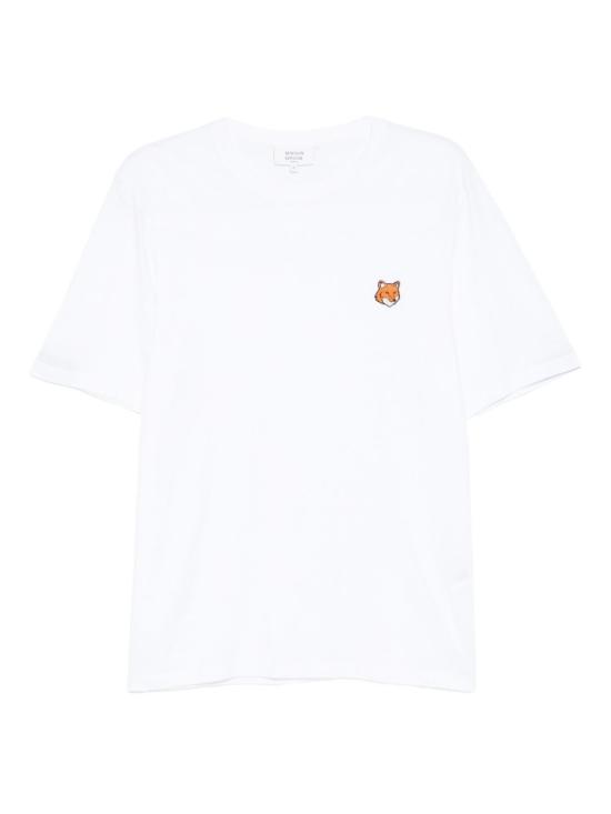 26FW 메종키츠네 폭스 헤드 레귤러 티셔츠 PM00107 KJ7026P100 WHITE
