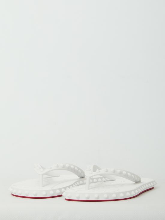 26FW 크리스챤 루부탱 뮬/슬리퍼 1230961 WHITE - CHRISTIAN LOUBOUTIN