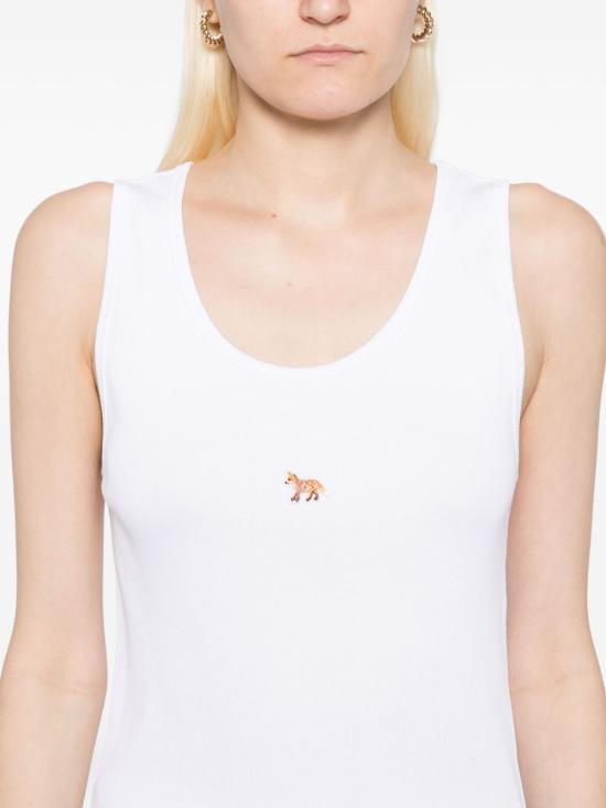 26FW 메종키츠네 베이비 폭스 탱크탑 PW00623 KA0033P100 WHITE - MAISON KITSUNE