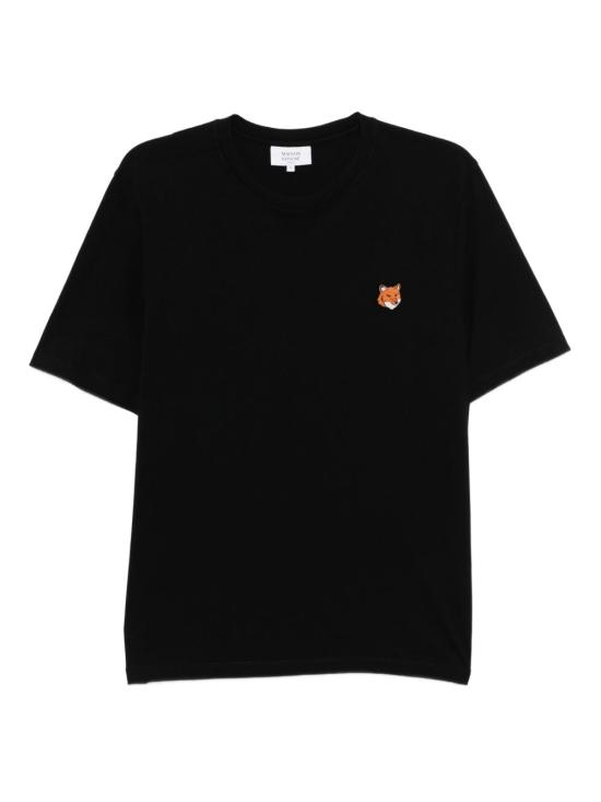 26FW 메종키츠네 폭스 헤드 레귤러 티셔츠 PM00107 KJ7026P199 BLACK