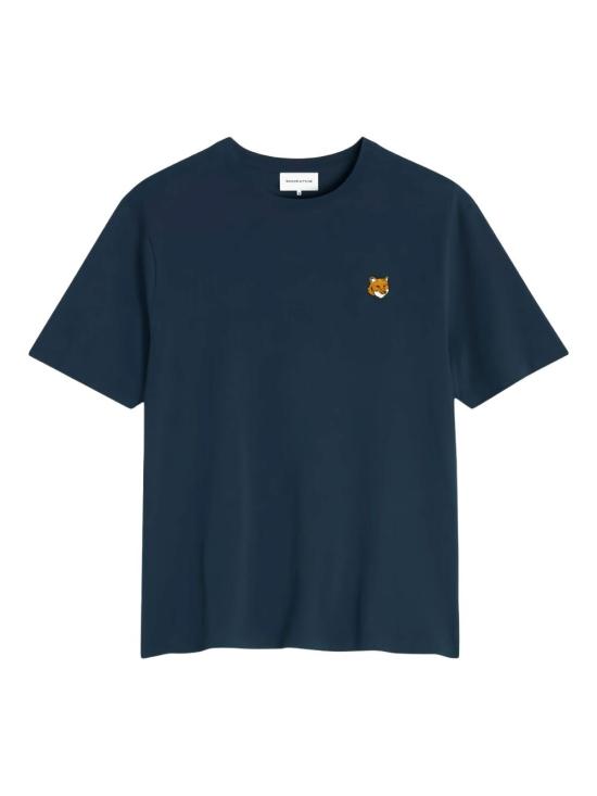 26FW 메종키츠네 폭스 헤드 레귤러 티셔츠 PM00107 KJ70260413 NAVY