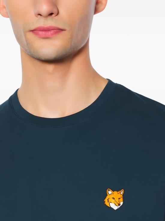 26FW 메종키츠네 폭스 헤드 레귤러 티셔츠 PM00107 KJ70260413 NAVY - MAISON KITSUNE
