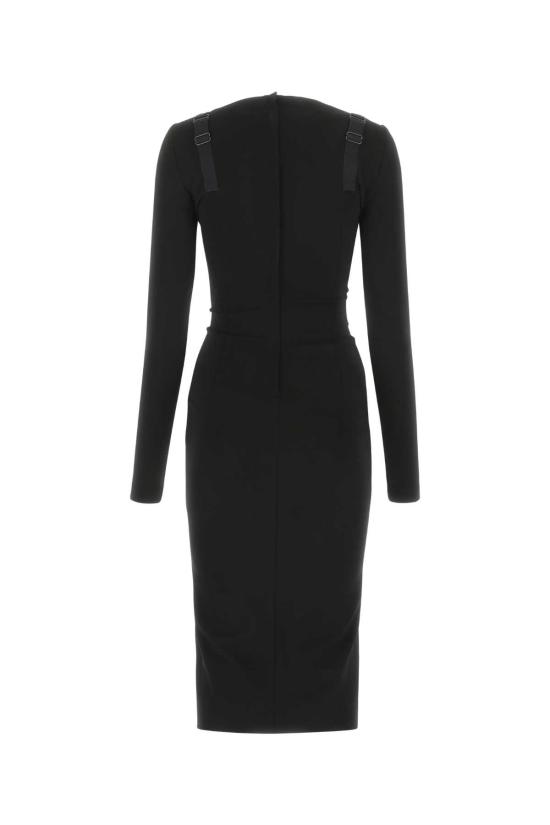  돌체앤가바나 미디 원피스 F6ARFTFUGKF N0000 Black - DOLCE & GABBANA