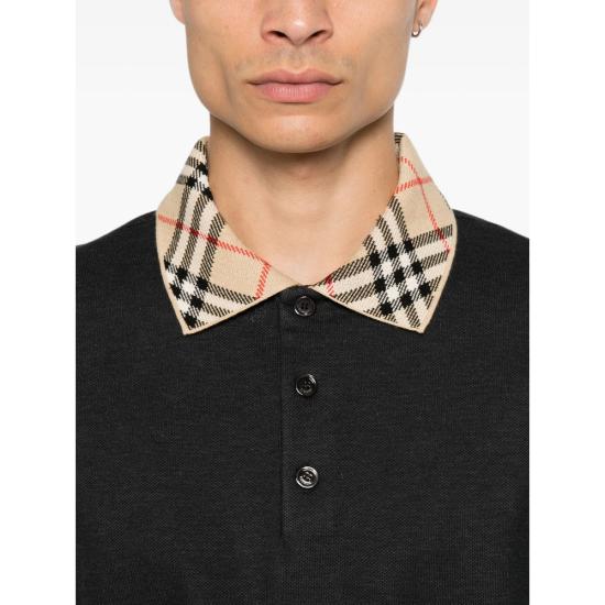 26FW 버버리 폴로 티셔츠 8133201 EVAN NQ A2136 BLACK - BURBERRY