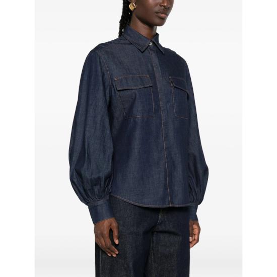 26FW 세븐포올맨카인드 데님 셔츠 7NN80H07 L S REGULA 3JQ BLUE - 7 FOR ALL MANKIND