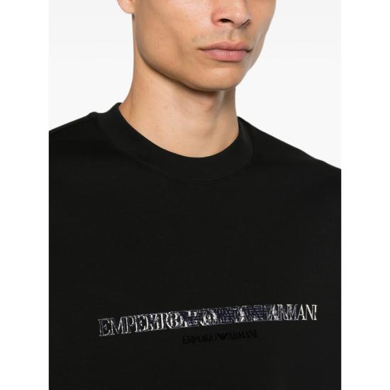 26FW 엠포리오 아르마니 스웨터 AF10013 EM007352 MC721 BLACK - EMPORIO ARMANI