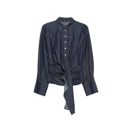 26FW 세븐포올맨카인드 블라우스 7NBE0H07 WAIST 3JQ BLUE