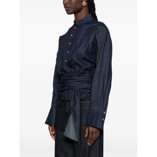 26FW 세븐포올맨카인드 블라우스 7NBE0H07 WAIST 3JQ BLUE - 7 FOR ALL MANKIND