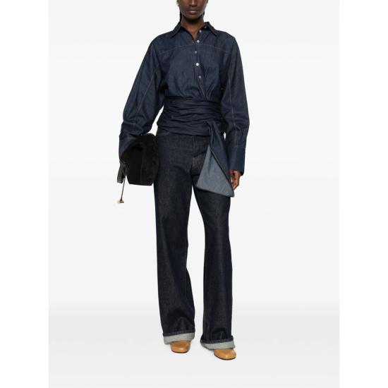 26FW 세븐포올맨카인드 블라우스 7NBE0H07 WAIST 3JQ BLUE - 7 FOR ALL MANKIND