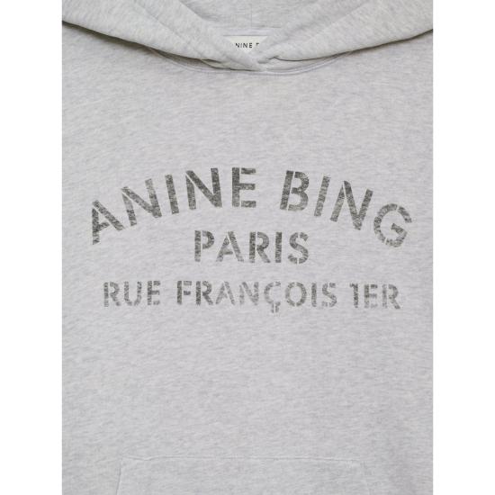 26FW 애니빙 후드 티셔츠 A 08 12217 GRY1 GREY - ANINE BING