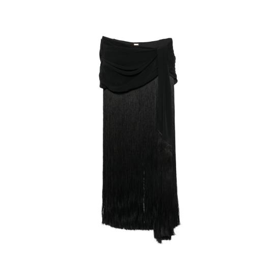 26FW 컬트 가이아 롱 스커트 WVSK34774CR373 SAMAN BLACK