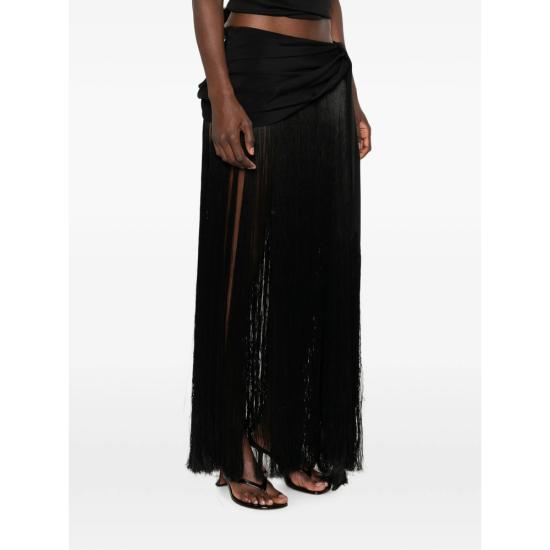 26FW 컬트 가이아 롱 스커트 WVSK34774CR373 SAMAN BLACK - CULT GAIA