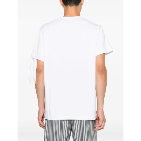 26FW JW앤더슨 반팔 티셔츠 JT0299 PG1937 001 WHITE GREY - JW ANDERSON