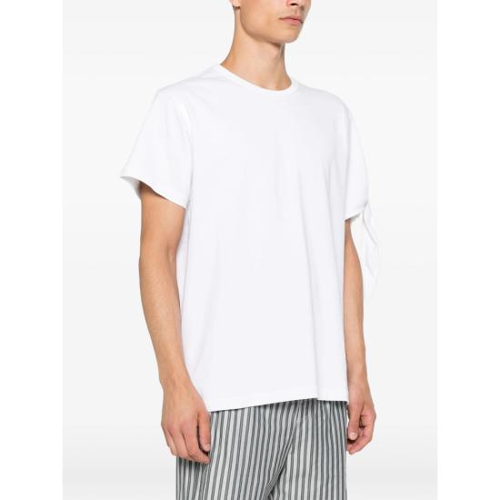 26FW JW앤더슨 반팔 티셔츠 JT0299 PG1937 001 WHITE GREY - JW ANDERSON
