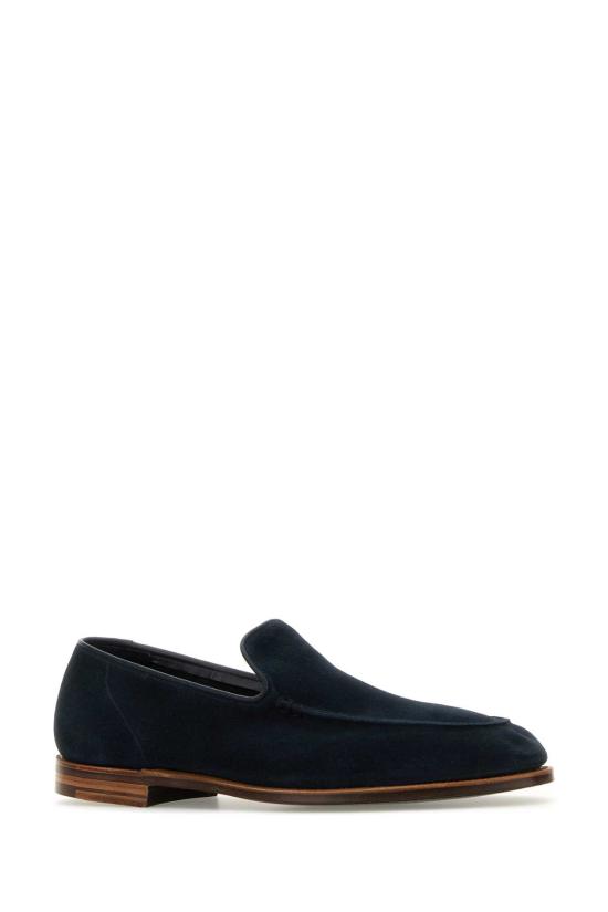 26FW 크로켓 앤 존스 로퍼 20210AS04L7 OCEANSUEDE Blue - CROCKETT&JONES